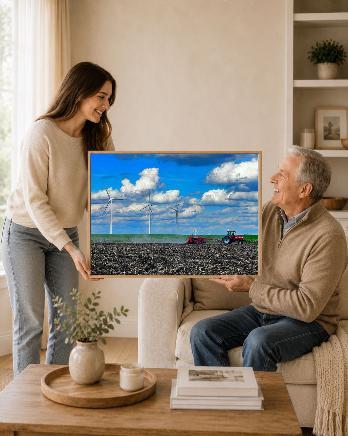 Across the Spring Field – Planting Tractor Canvas Wall Art