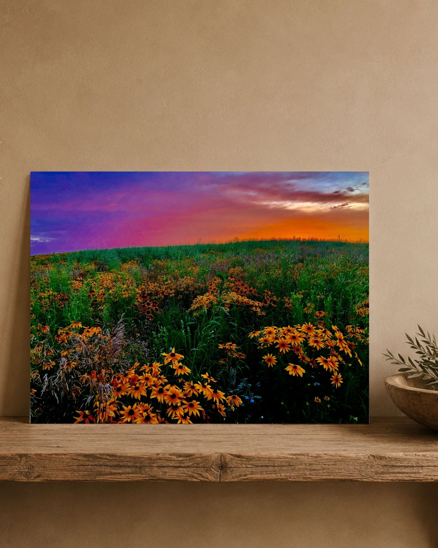 Wildflowers Under a Painted Sky | Fine Art Print