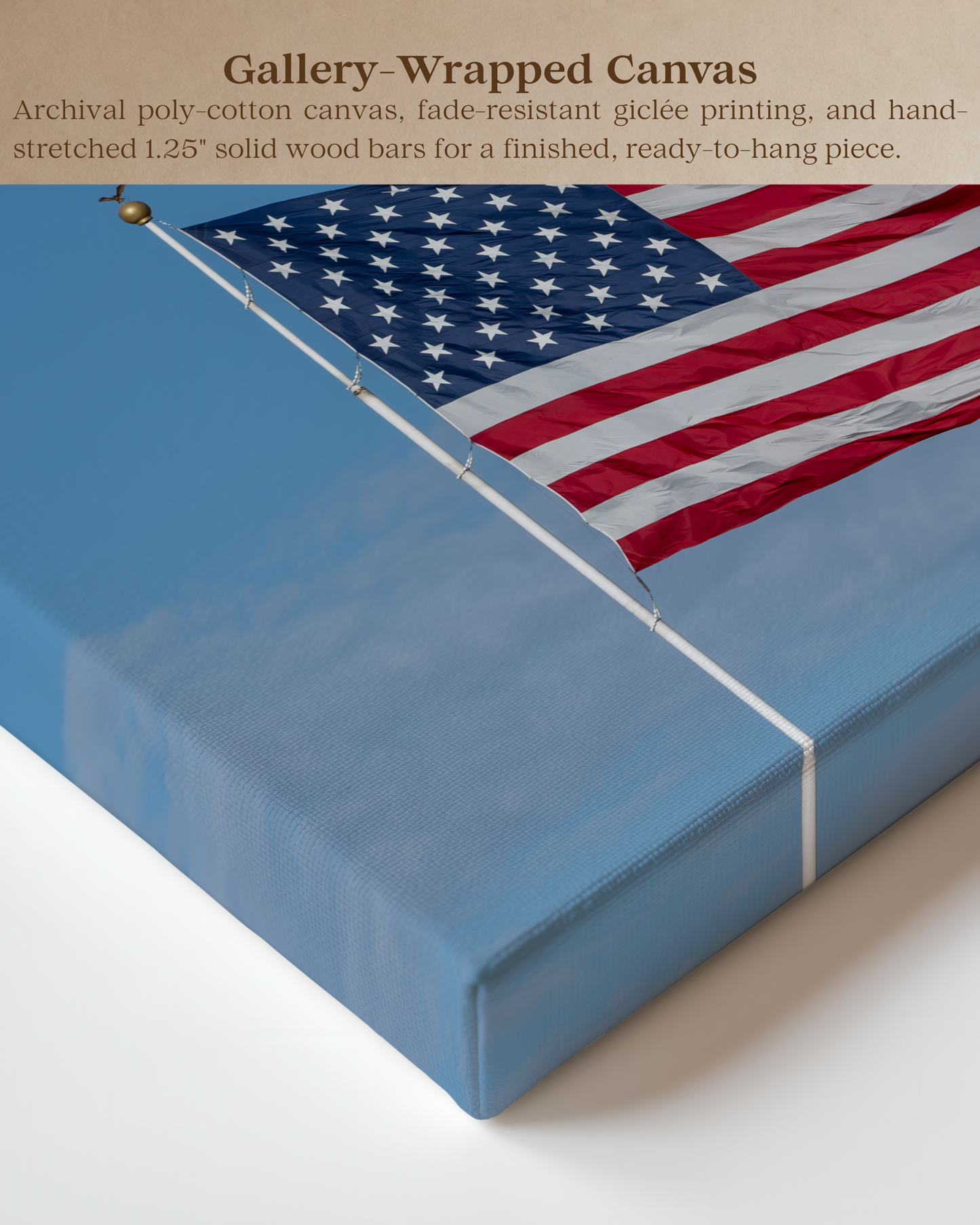 Stars and Stripes | American Flag Canvas Wall Art