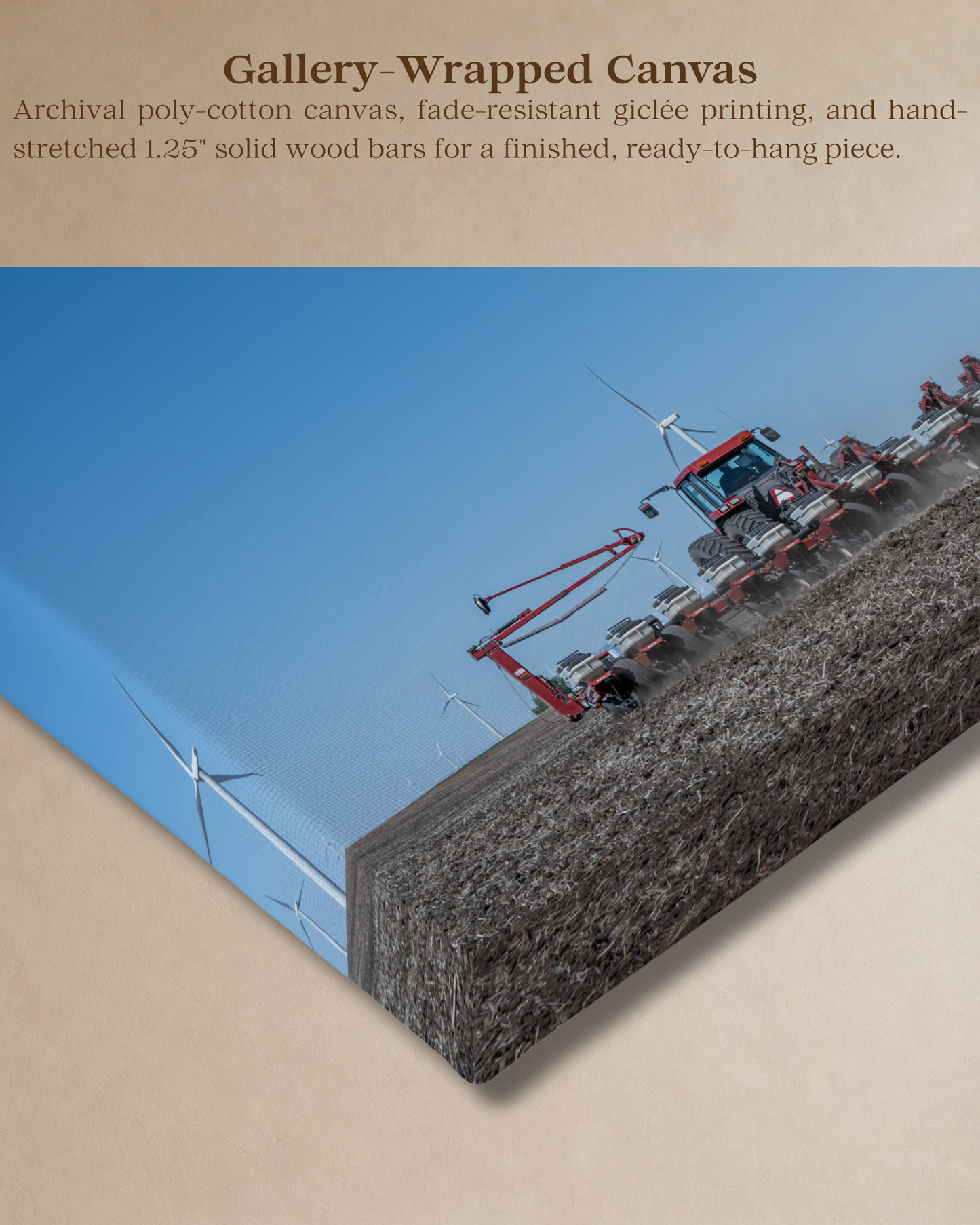 Setting the Season in Motion – Spring Planting Tractor Canvas Wall Art