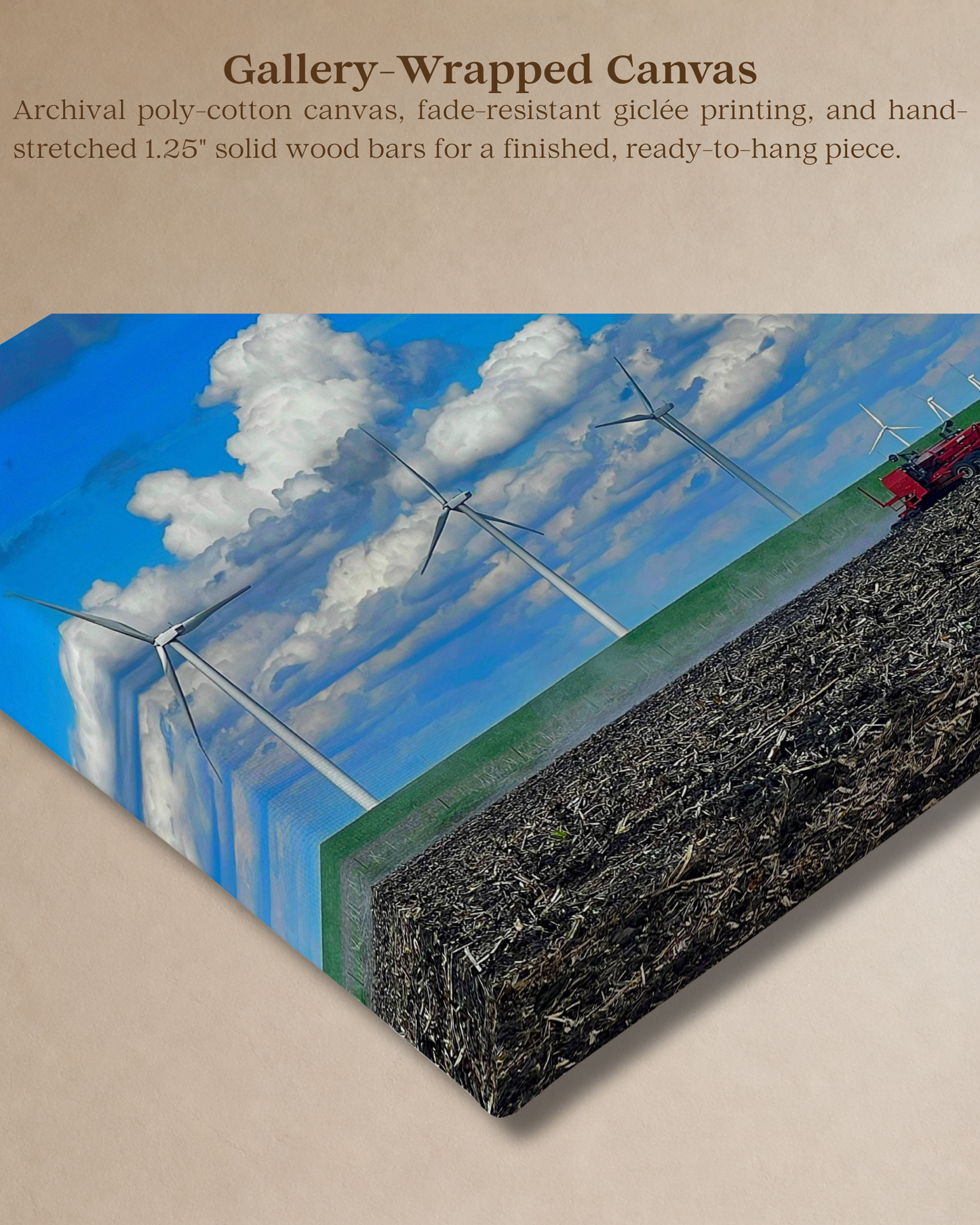 Across the Spring Field – Planting Tractor Canvas Wall Art