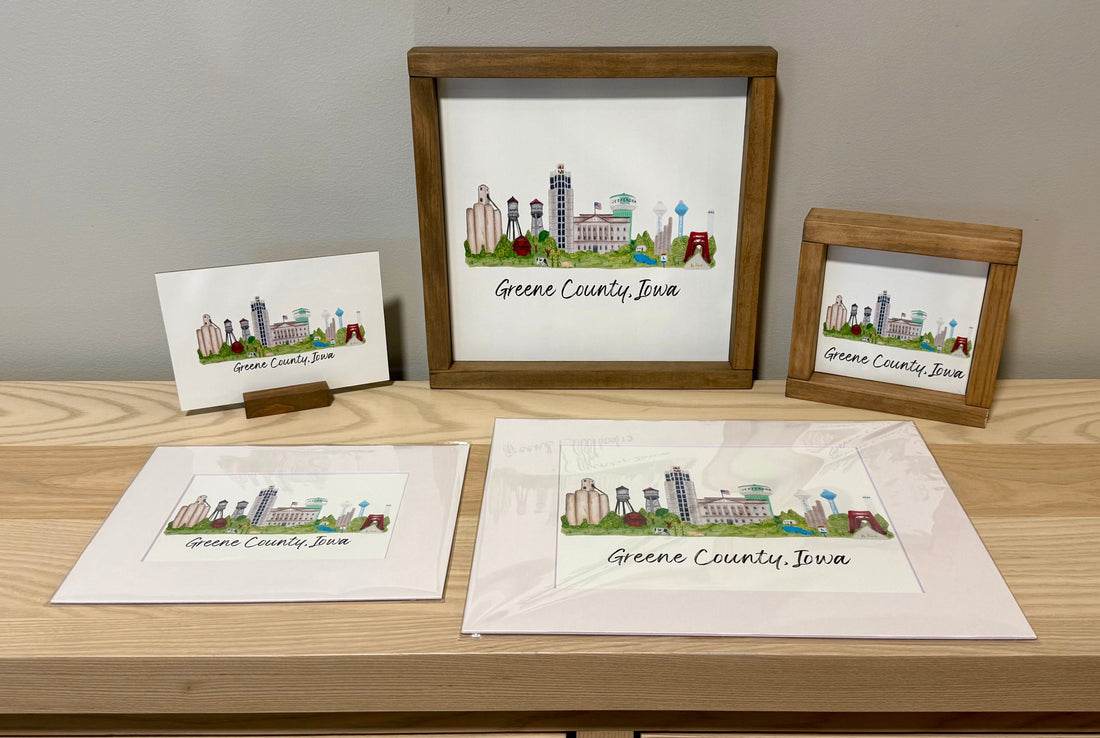 A Little Piece of Home: Creating My Greene County, Iowa Landmark Drawing