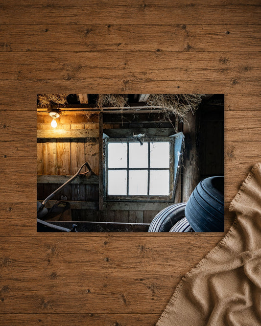 Light Through the Old Barn Window | Fine Art Print