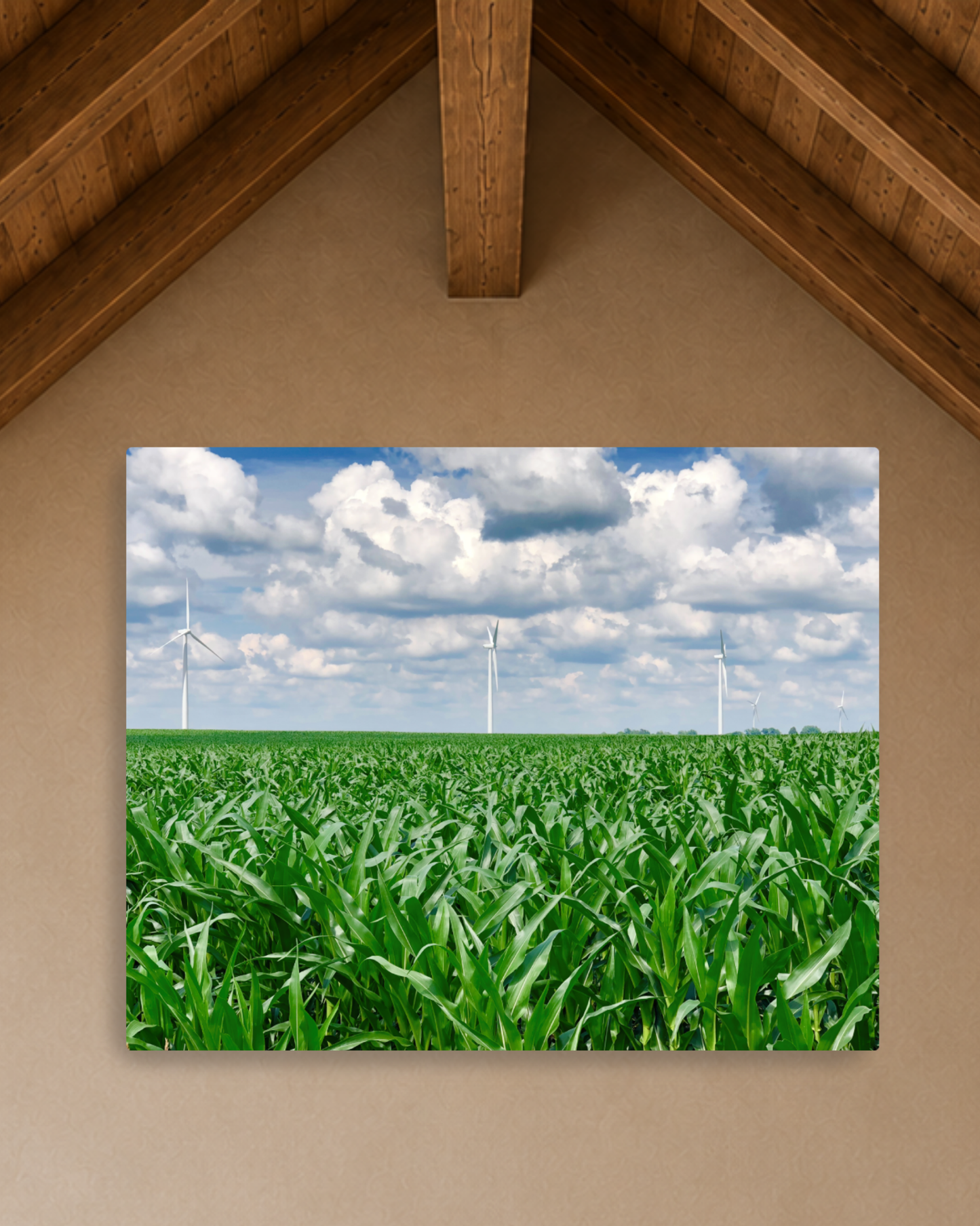 Where the Corn Stands Tall – Iowa Summer Field Canvas Wall Art