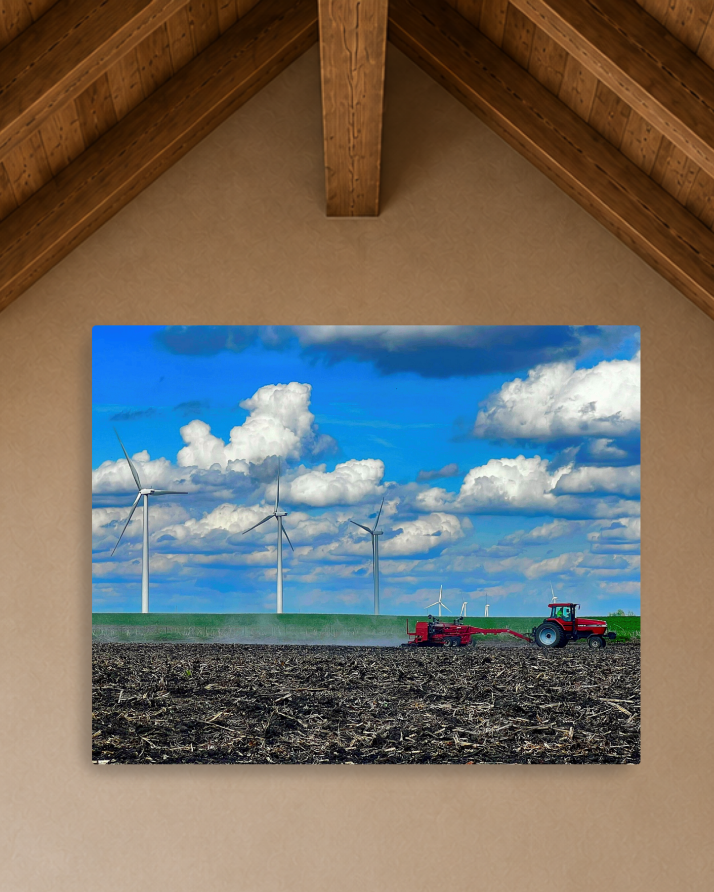 Across the Spring Field – Planting Tractor Canvas Wall Art