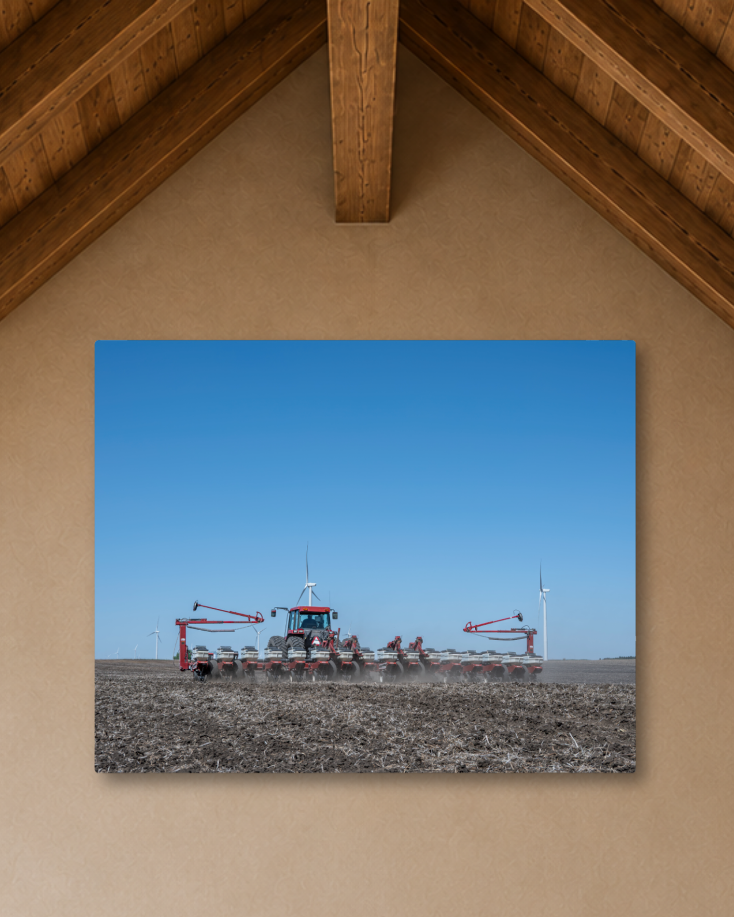 Setting the Season in Motion – Spring Planting Tractor Canvas Wall Art