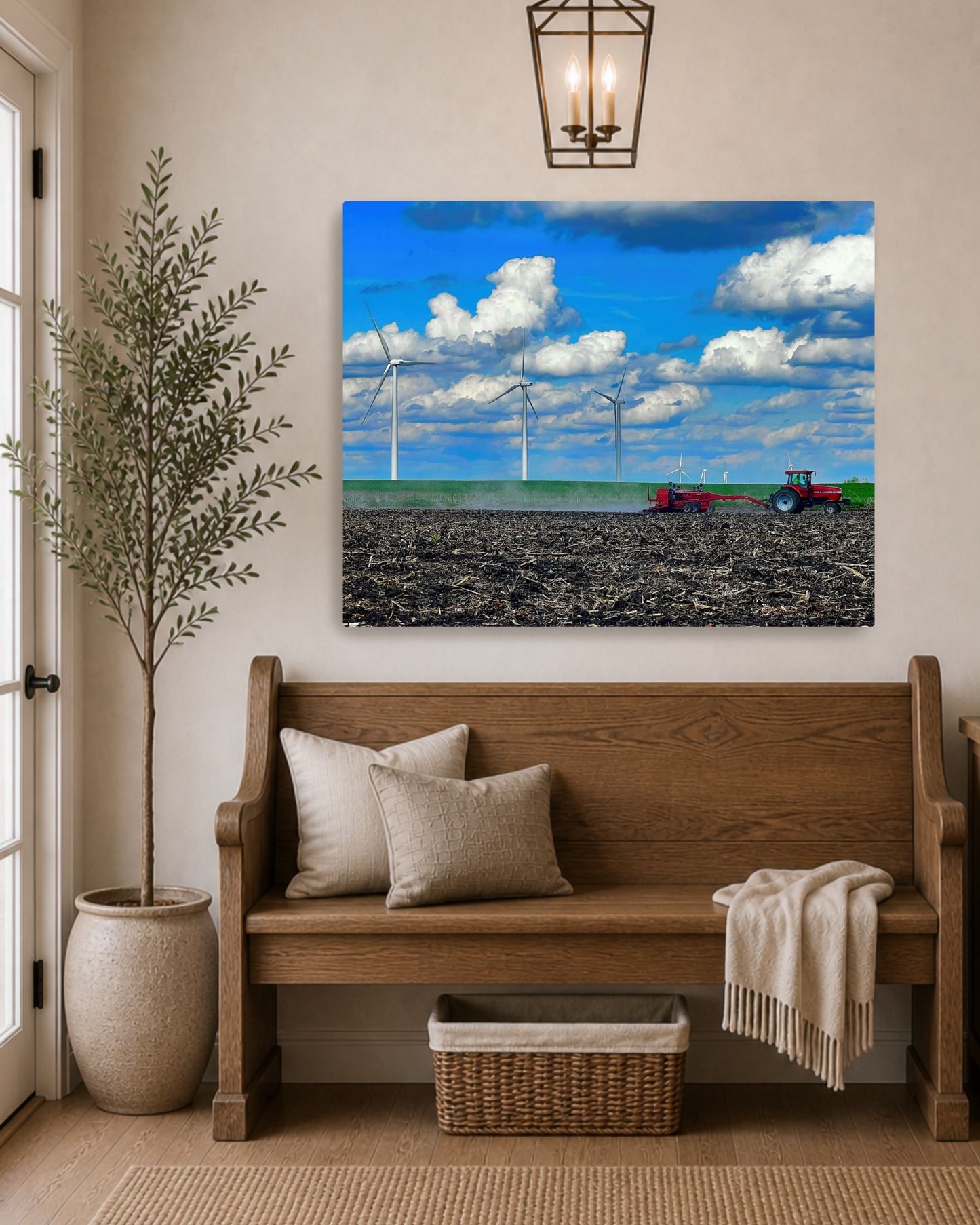 Across the Spring Field – Planting Tractor Canvas Wall Art