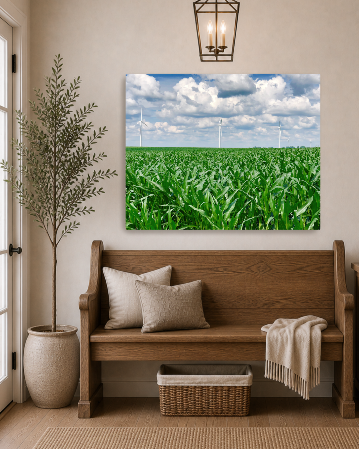 Where the Corn Stands Tall – Iowa Summer Field Canvas Wall Art