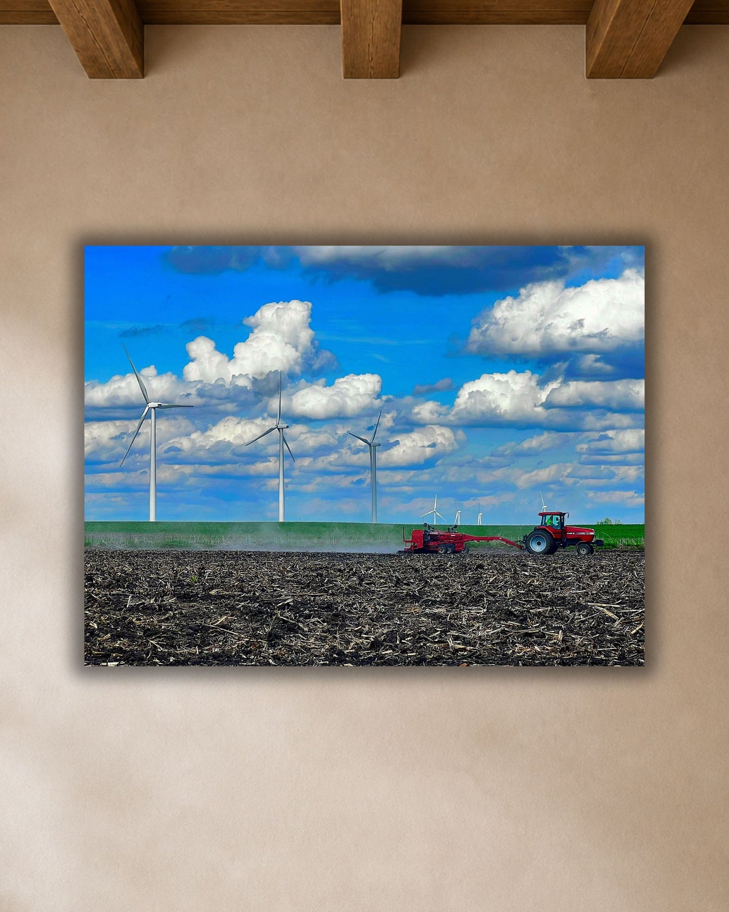 Across the Spring Field – Planting Tractor Canvas Wall Art