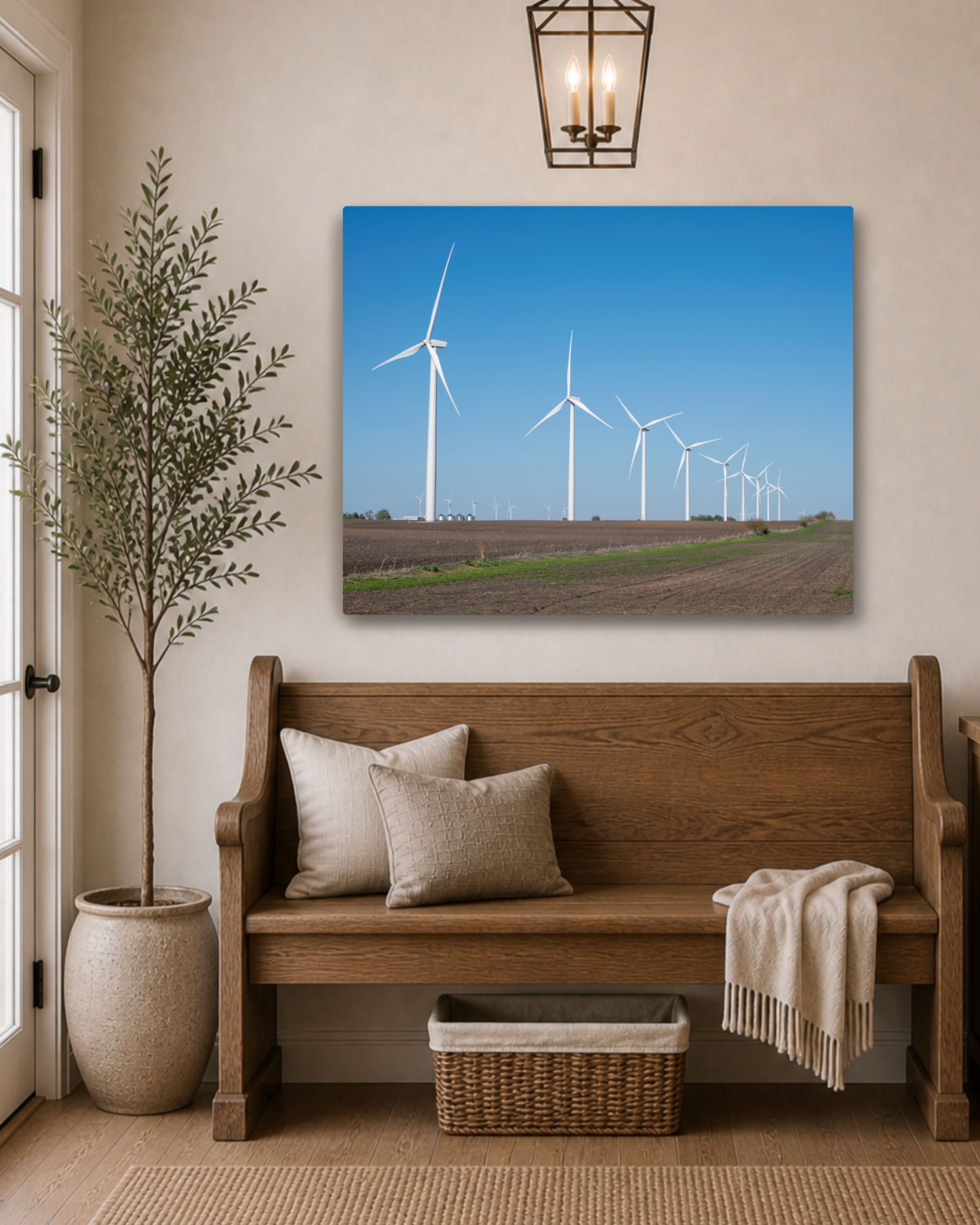 Where the Wind Stands Tall – Iowa Wind Farm Canvas Wall Art