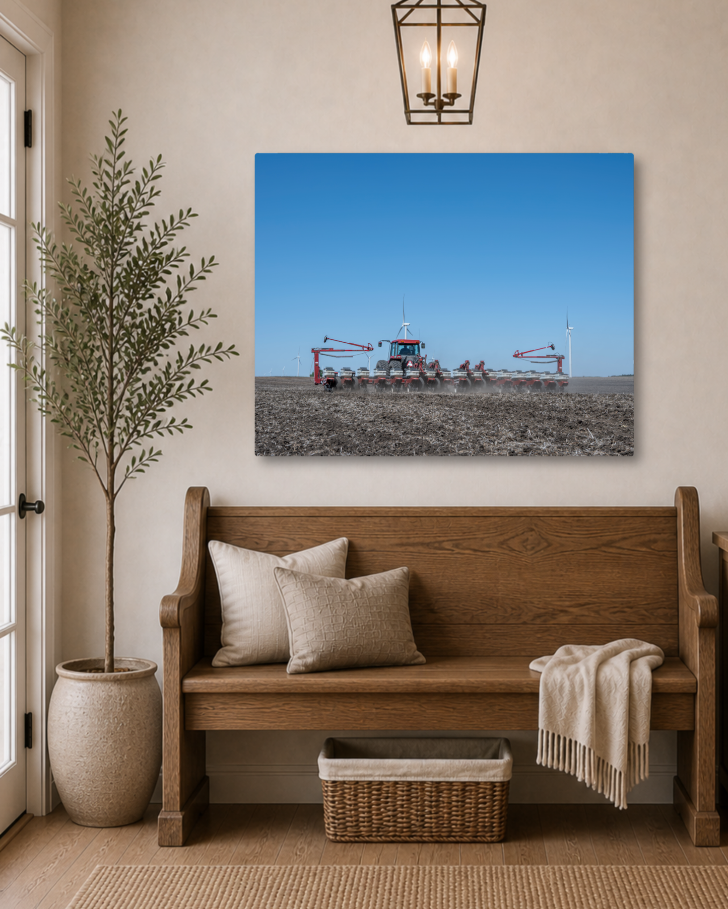 Setting the Season in Motion – Spring Planting Tractor Canvas Wall Art
