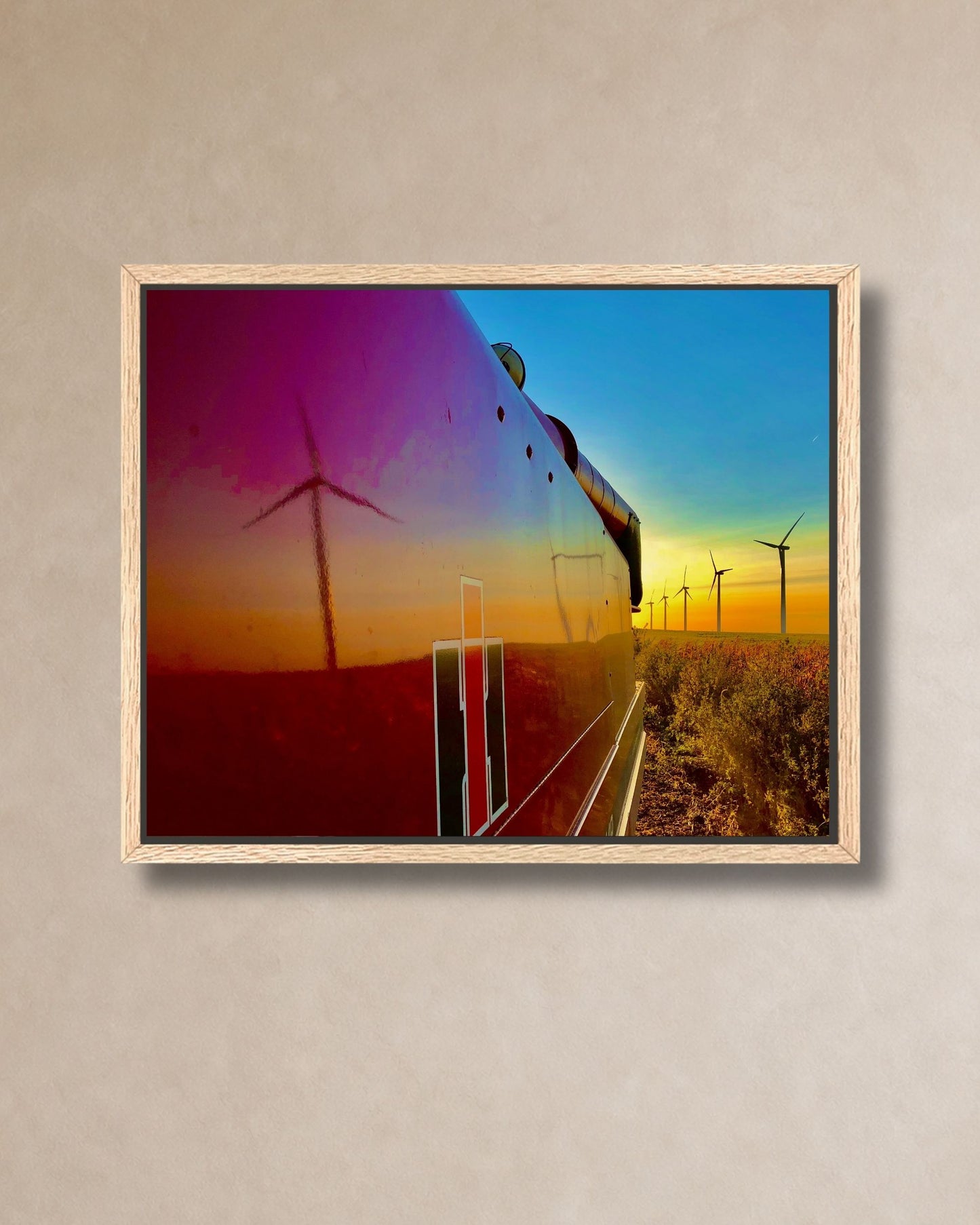 Reflections of a Harvest Evening – Rural Farm Canvas Wall Art