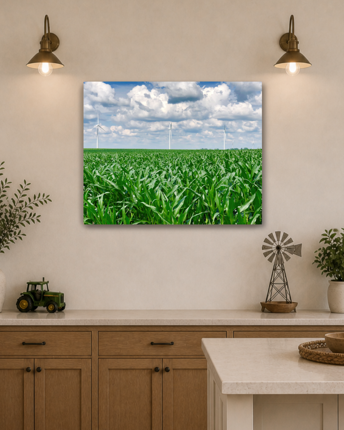 Where the Corn Stands Tall – Iowa Summer Field Canvas Wall Art