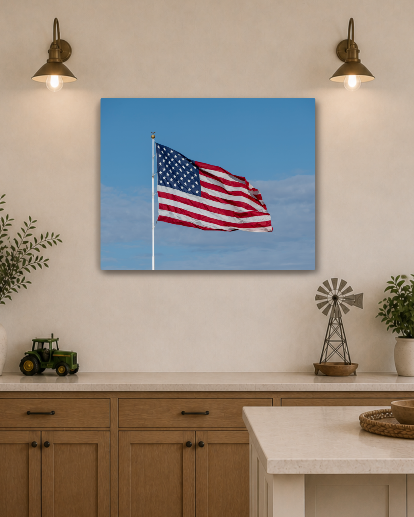 Stars and Stripes | American Flag Canvas Wall Art