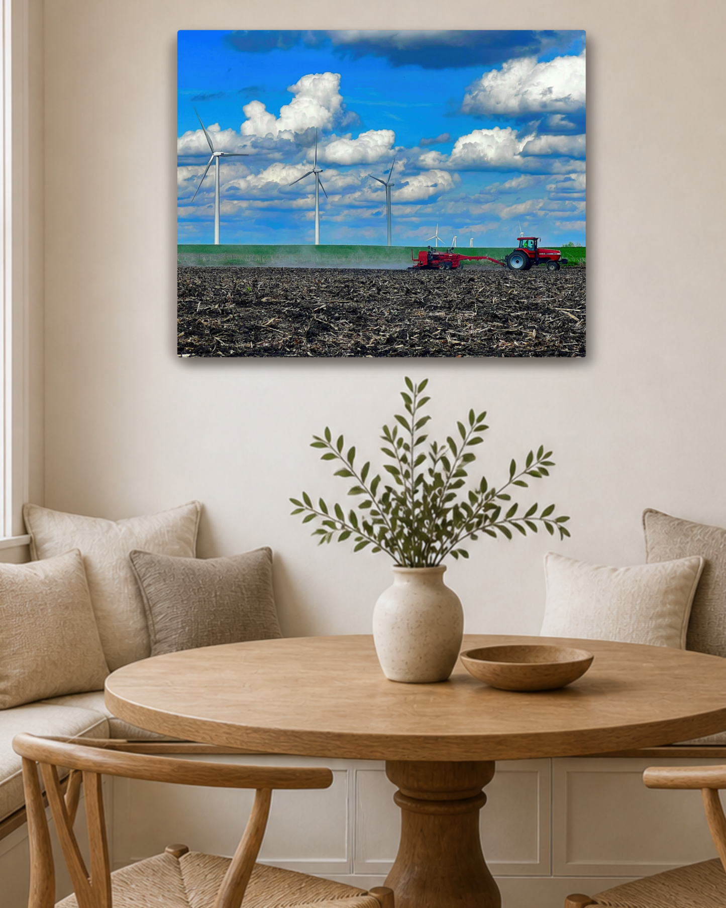 Across the Spring Field – Planting Tractor Canvas Wall Art