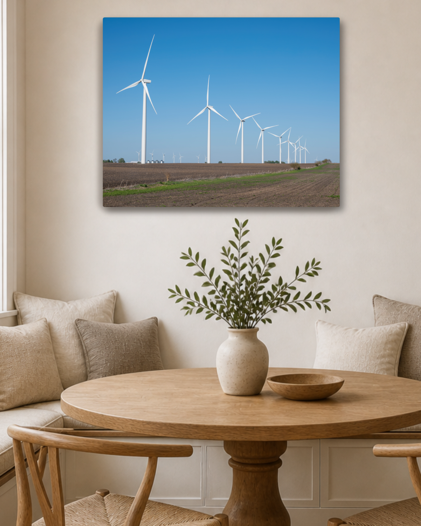Where the Wind Stands Tall – Iowa Wind Farm Canvas Wall Art