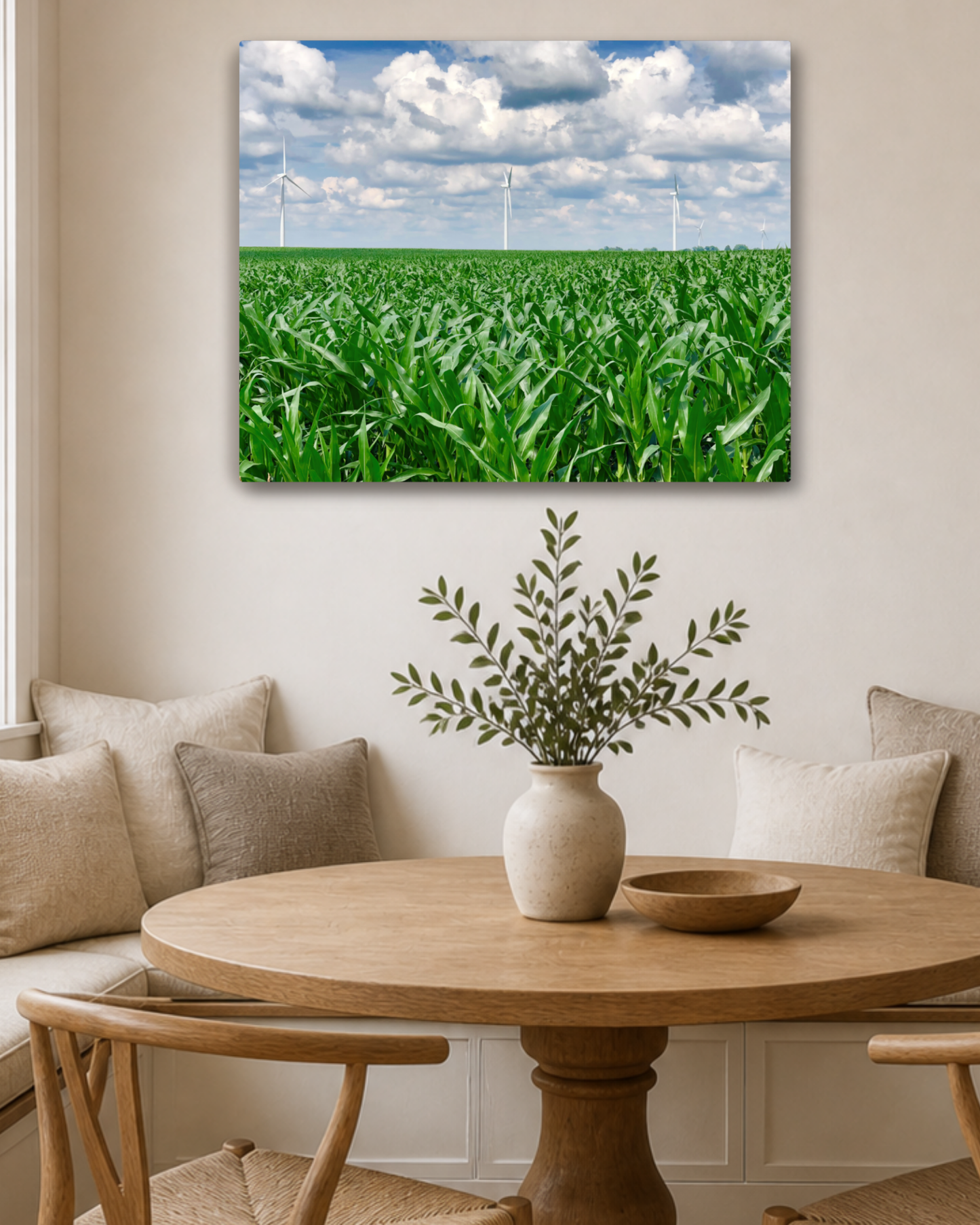 Where the Corn Stands Tall – Iowa Summer Field Canvas Wall Art