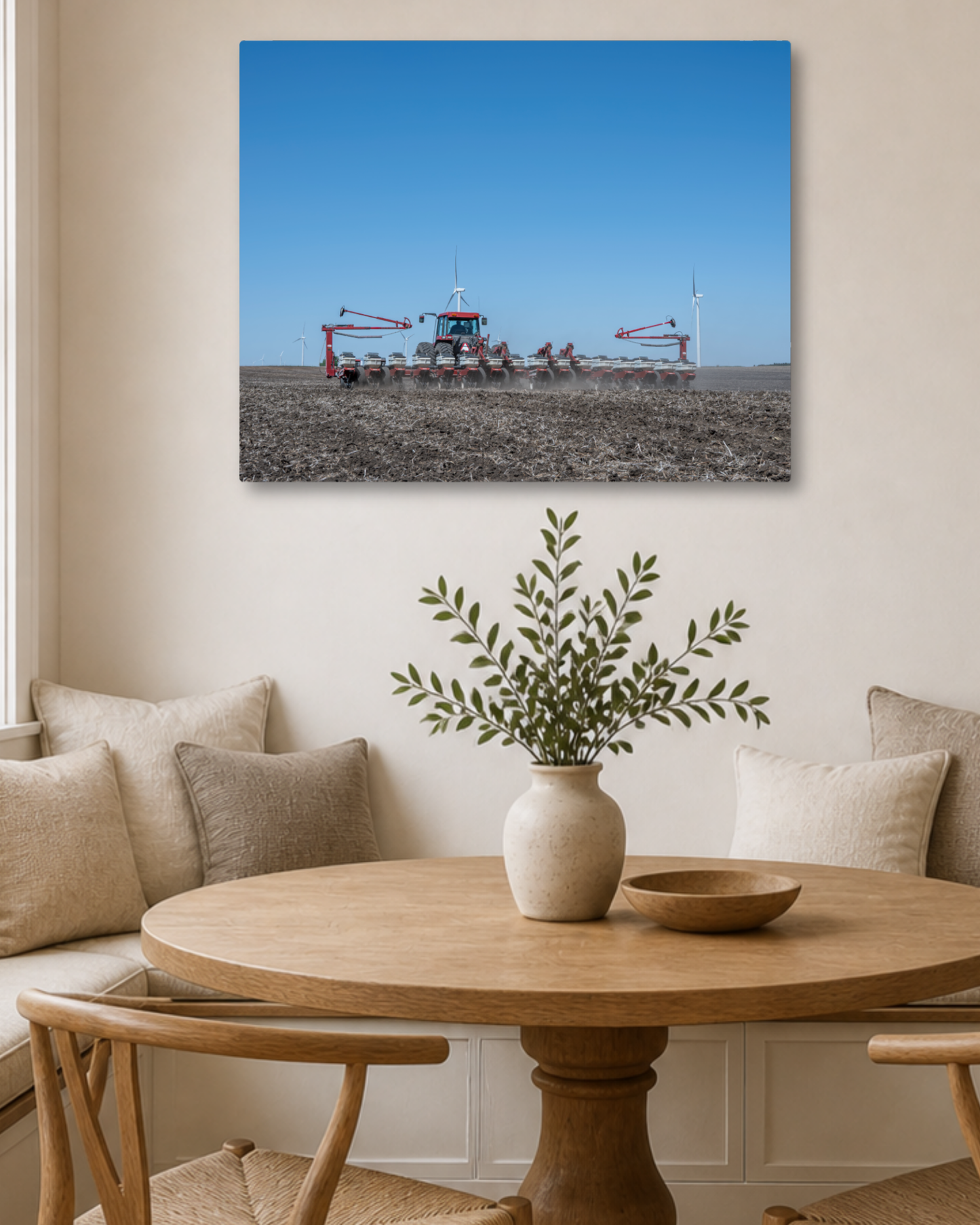 Setting the Season in Motion – Spring Planting Tractor Canvas Wall Art