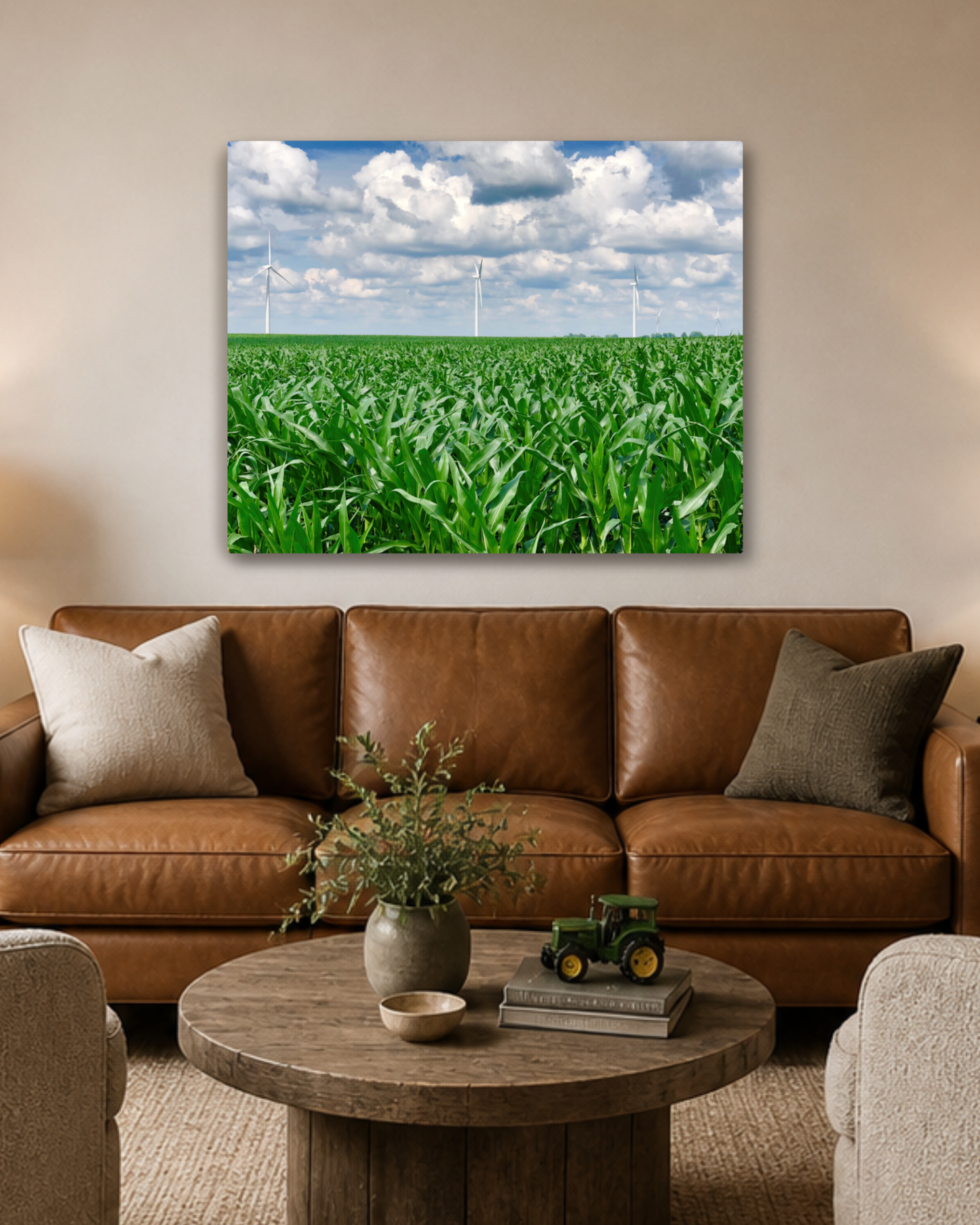 Where the Corn Stands Tall – Iowa Summer Field Canvas Wall Art