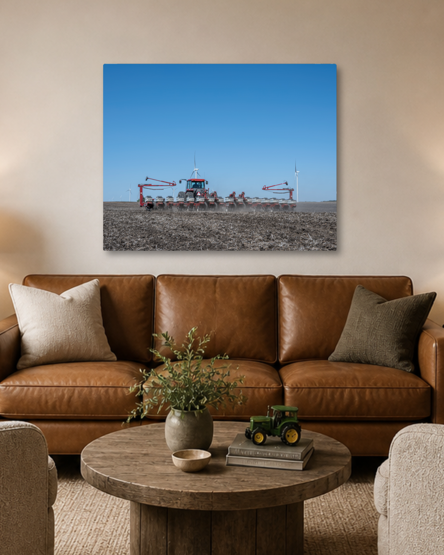 Setting the Season in Motion – Spring Planting Tractor Canvas Wall Art