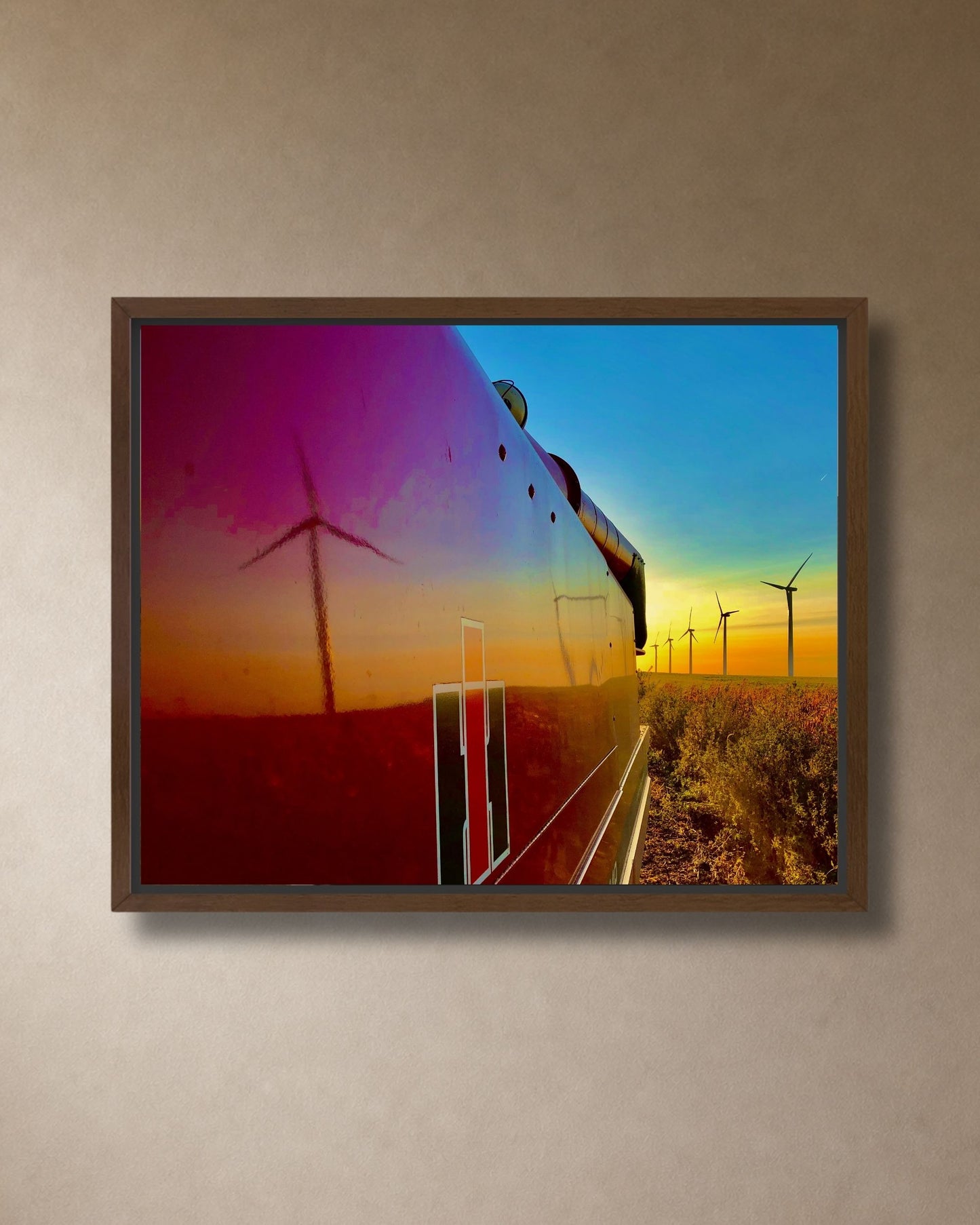 Reflections of a Harvest Evening – Rural Farm Canvas Wall Art
