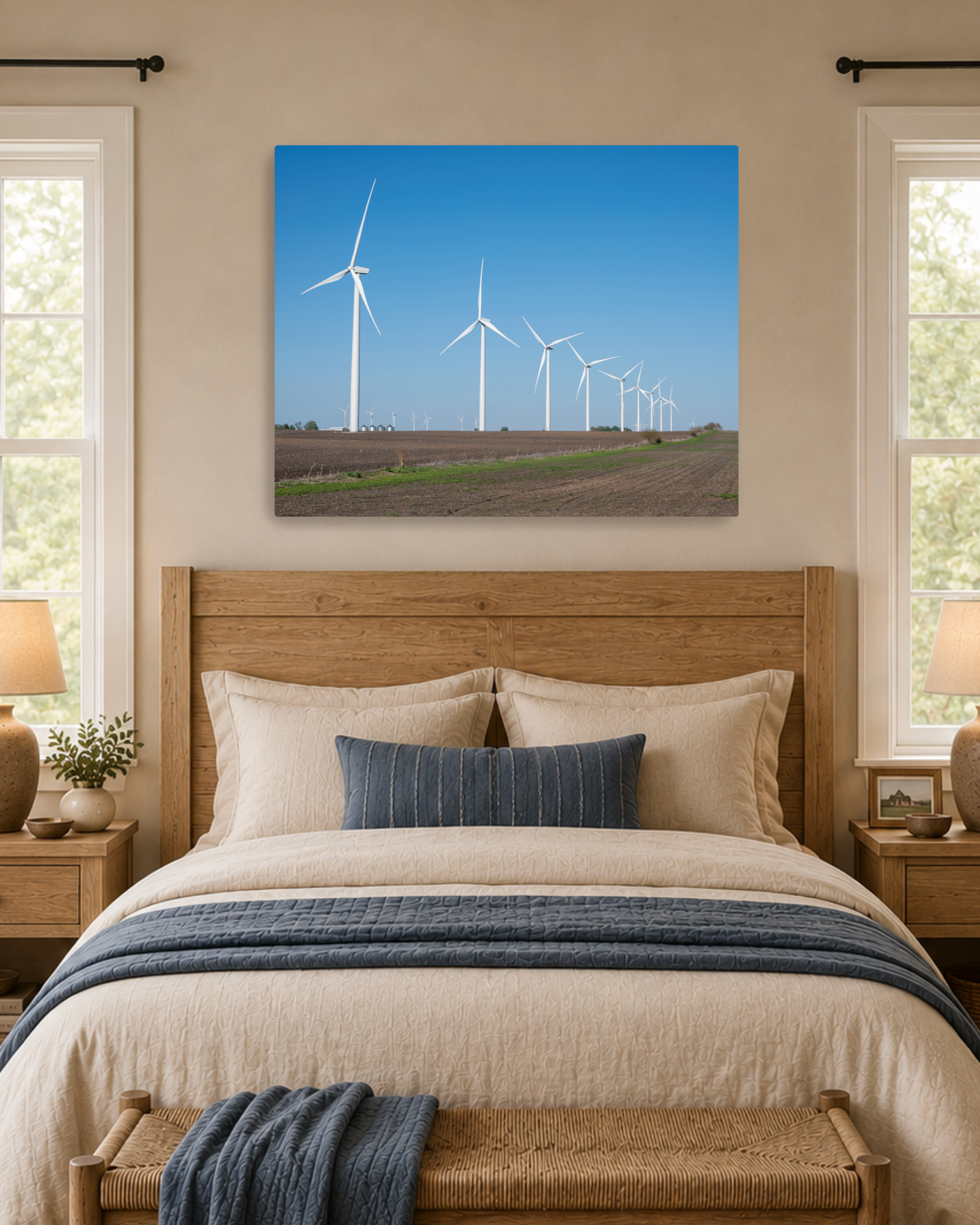 Where the Wind Stands Tall – Iowa Wind Farm Canvas Wall Art