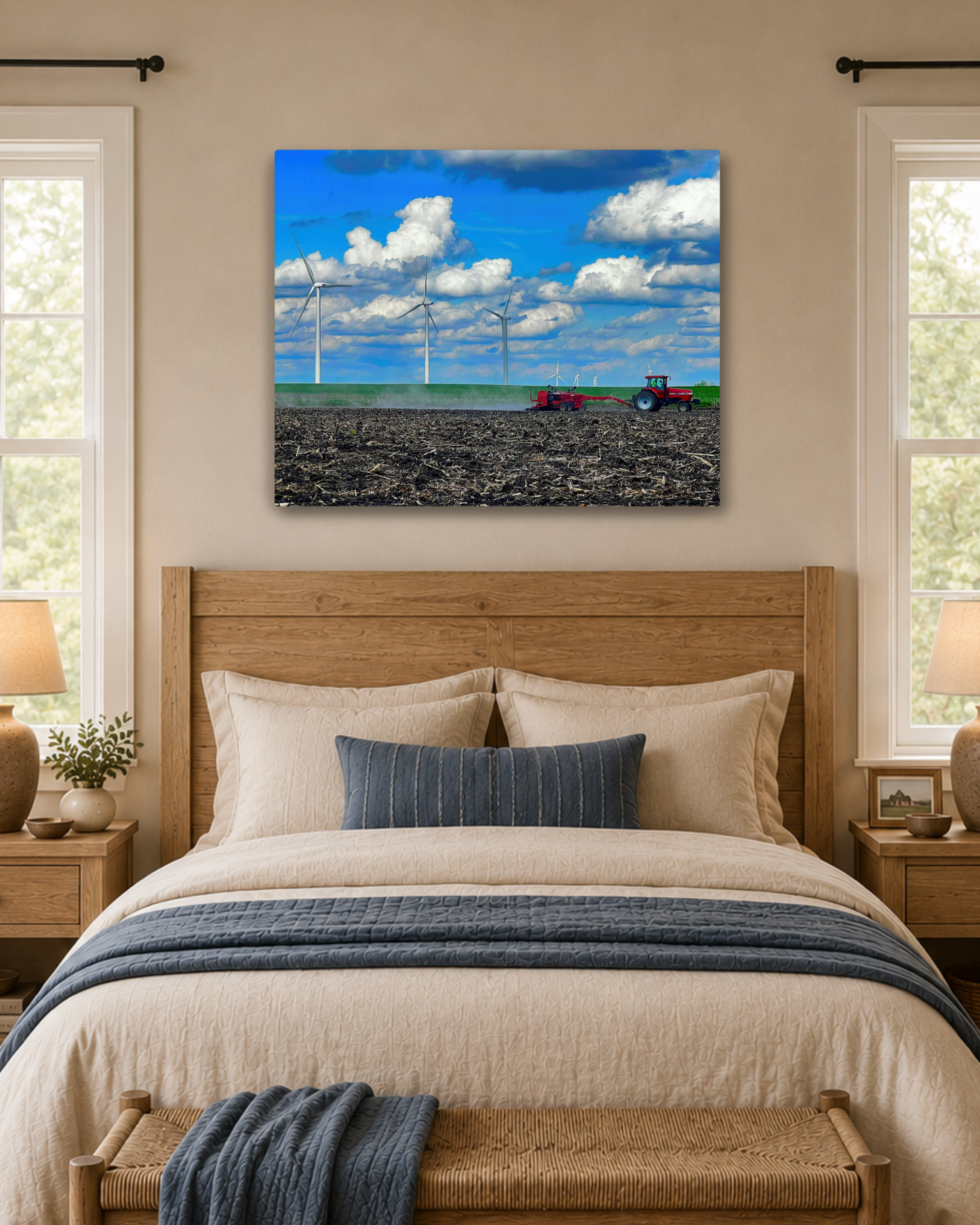 Across the Spring Field – Planting Tractor Canvas Wall Art