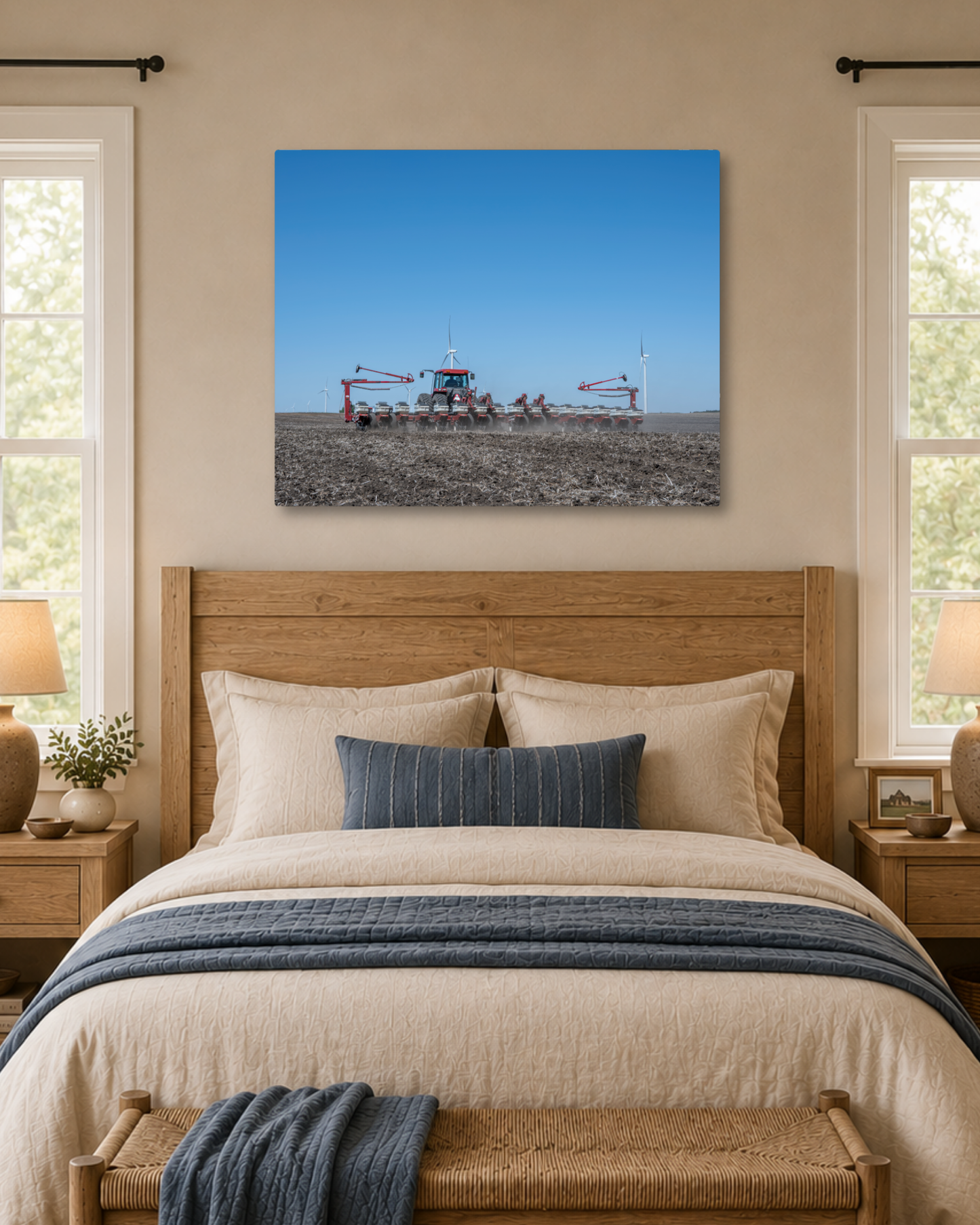 Setting the Season in Motion – Spring Planting Tractor Canvas Wall Art