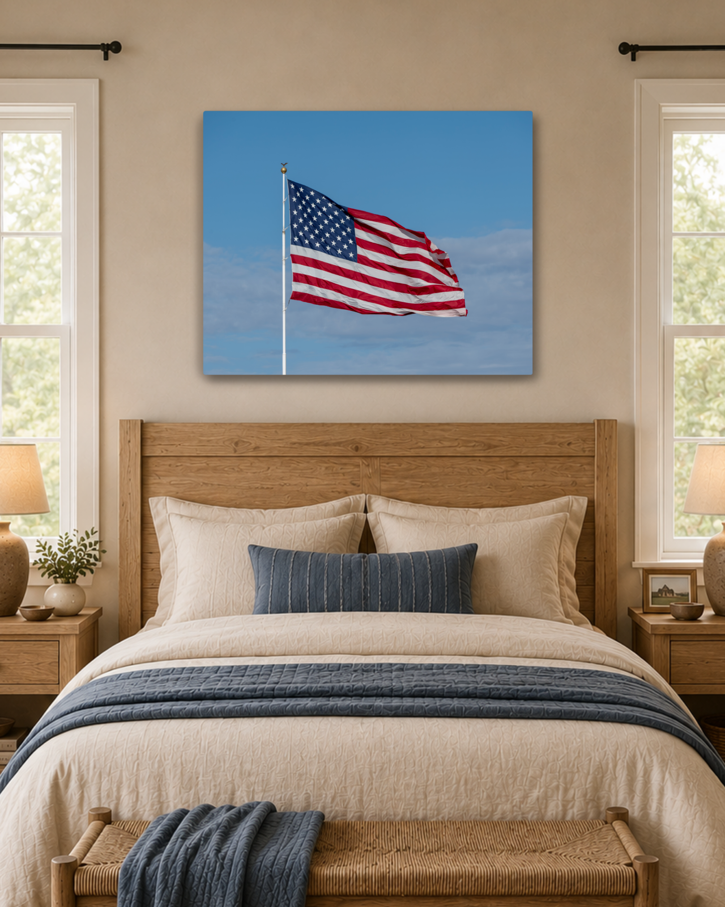 Stars and Stripes | American Flag Canvas Wall Art