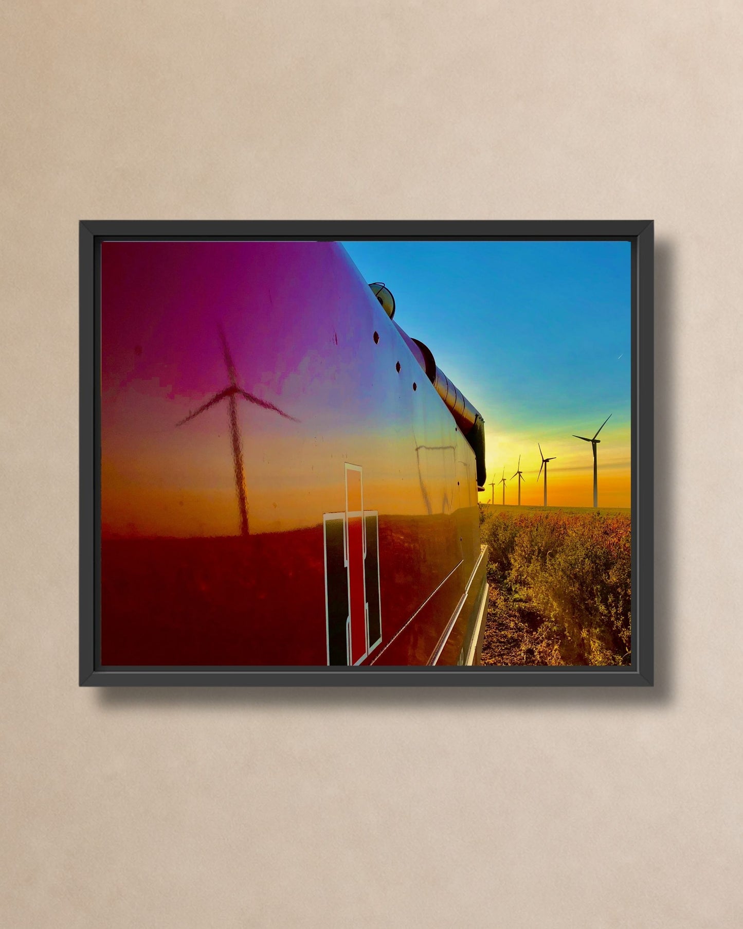 Reflections of a Harvest Evening – Rural Farm Canvas Wall Art