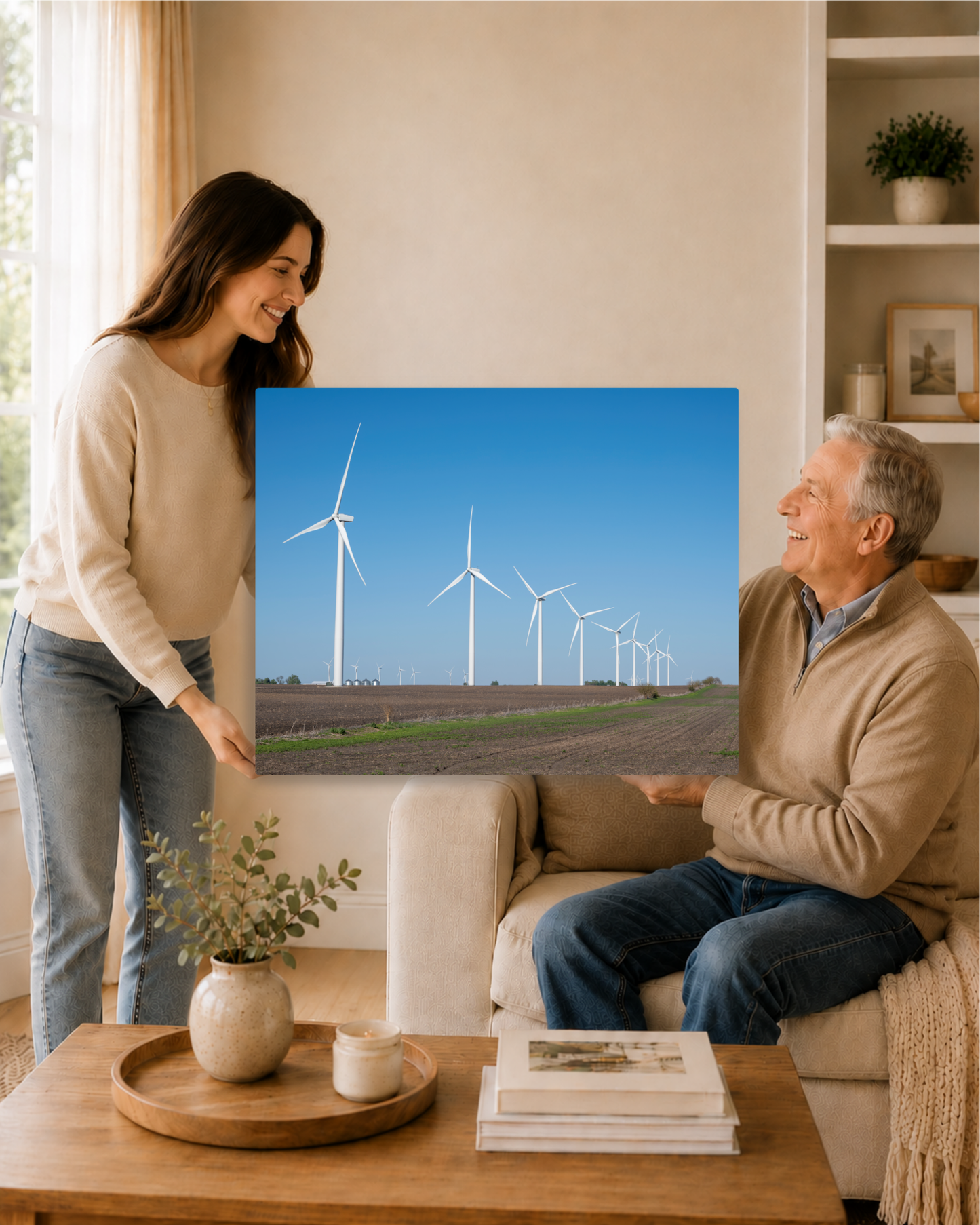 Where the Wind Stands Tall – Iowa Wind Farm Canvas Wall Art