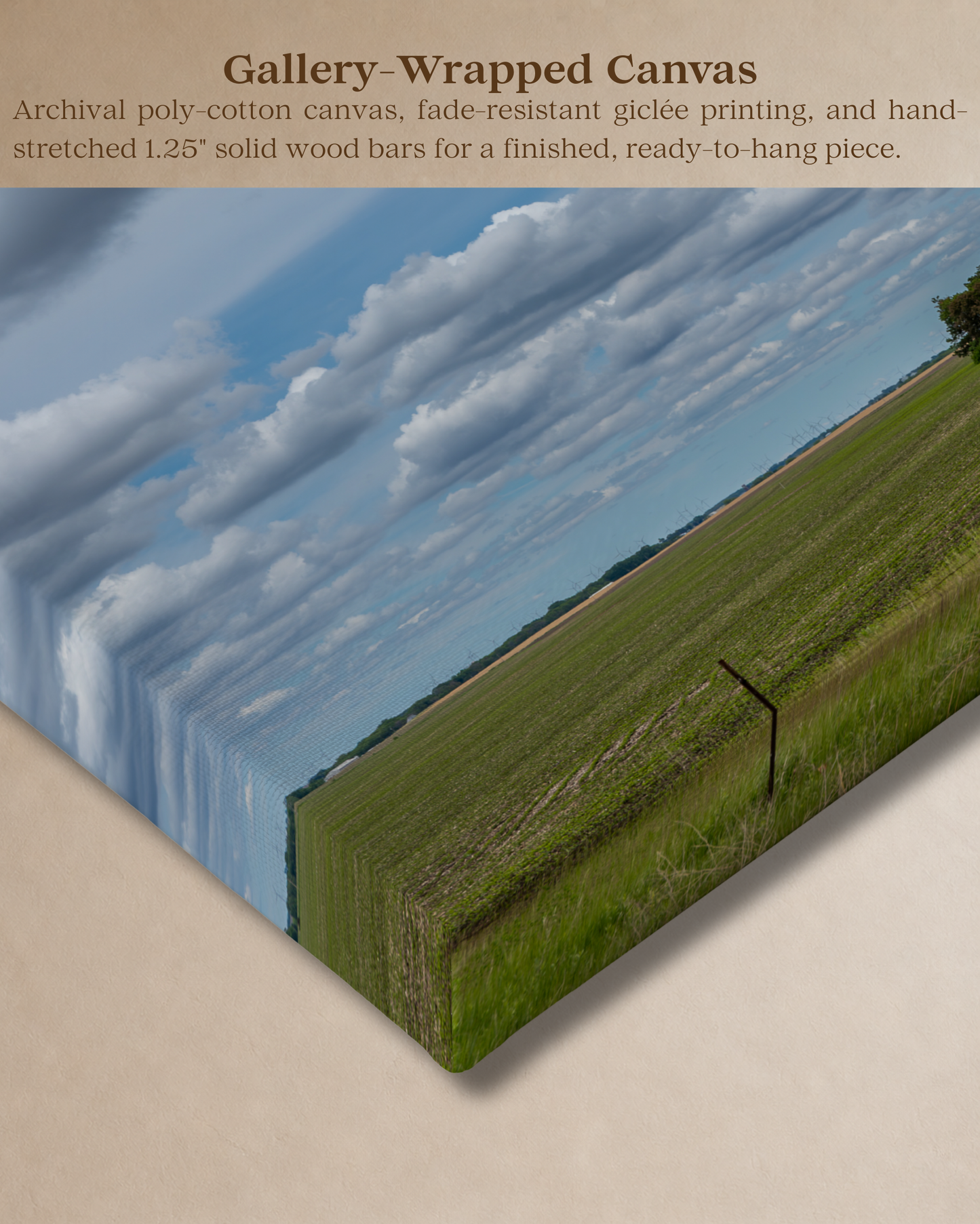 A Place to Call Home| Iowa Barn Landscape Canvas Wall Art