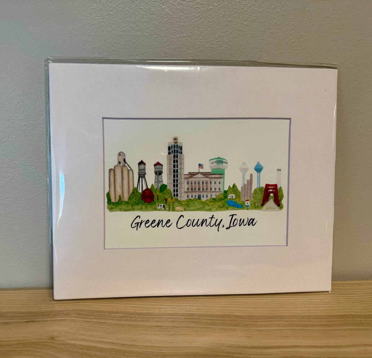 Greene County, Iowa Landmarks Art | Prints & Wood Art
