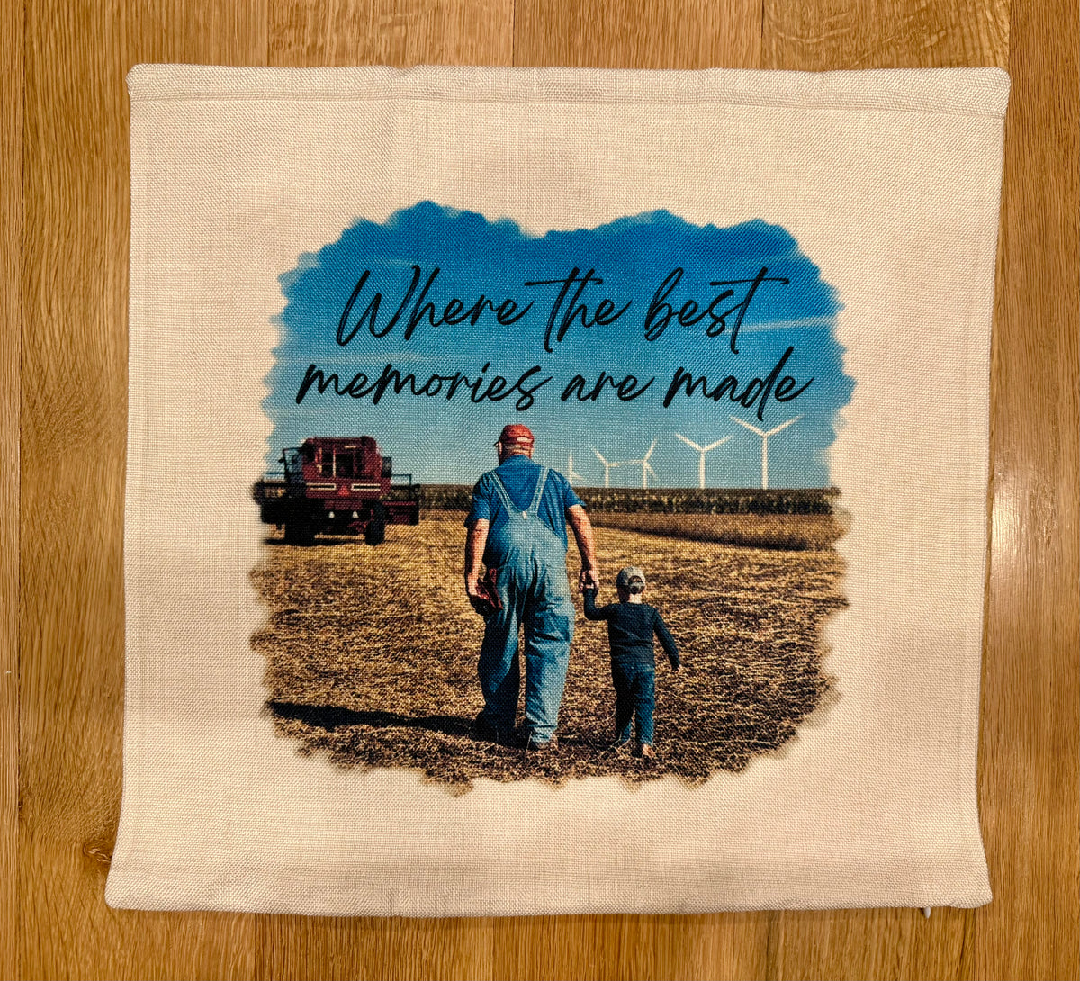 Where the Best Memories Are Made Farm Throw Pillow Cover