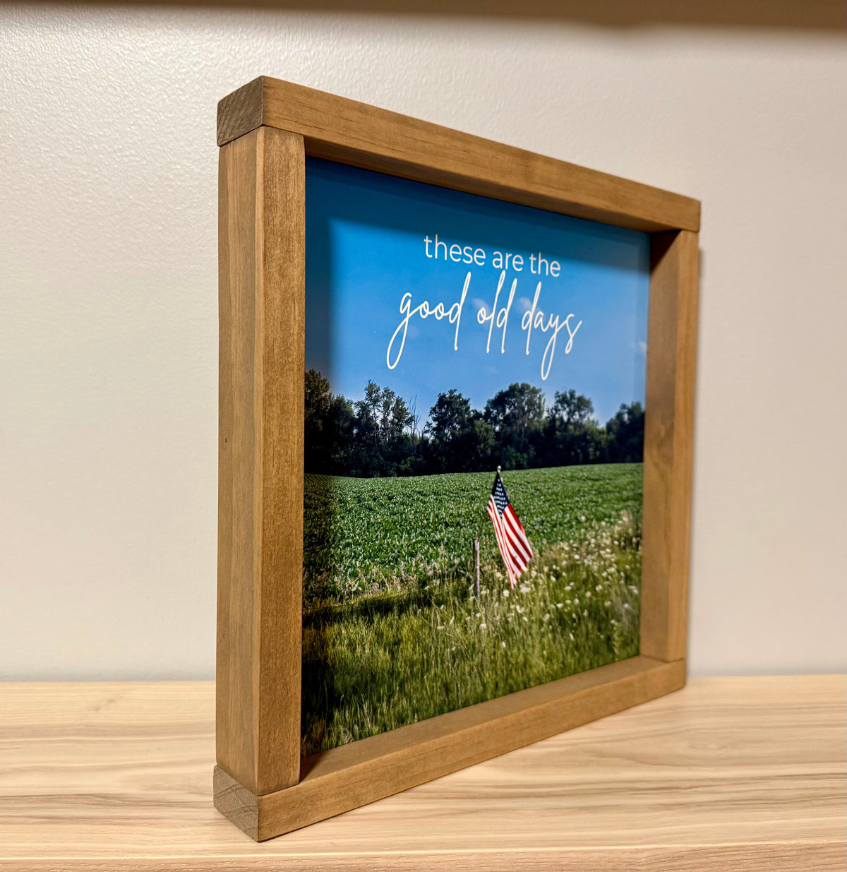 These Are the Good Old Days | Handcrafted Solid Wood Art