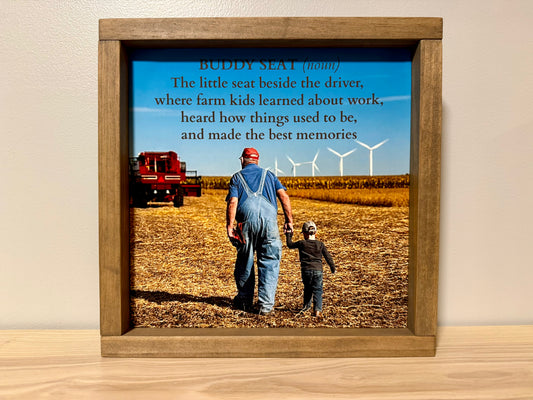Buddy Seat Definition | Handcrafted Solid Wood Farm Art