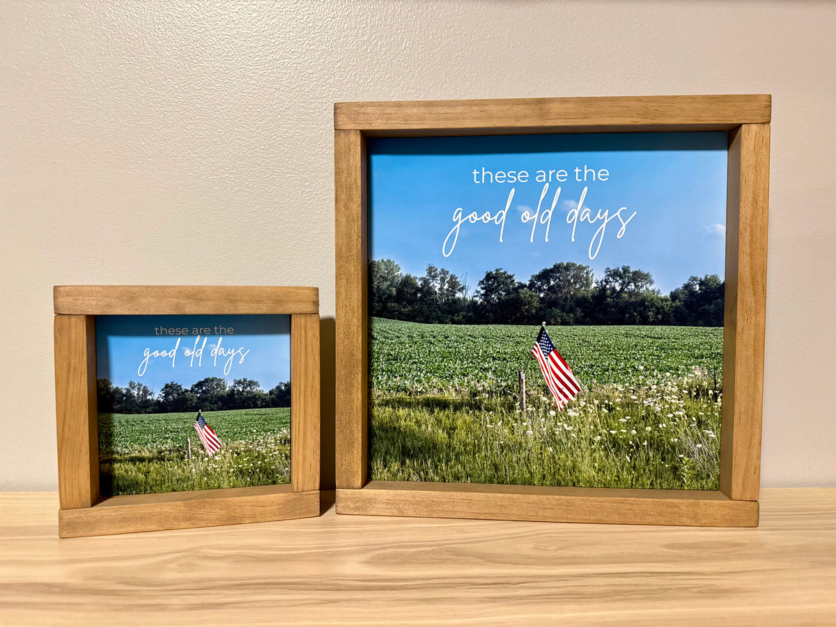 These Are the Good Old Days | Handcrafted Solid Wood Art