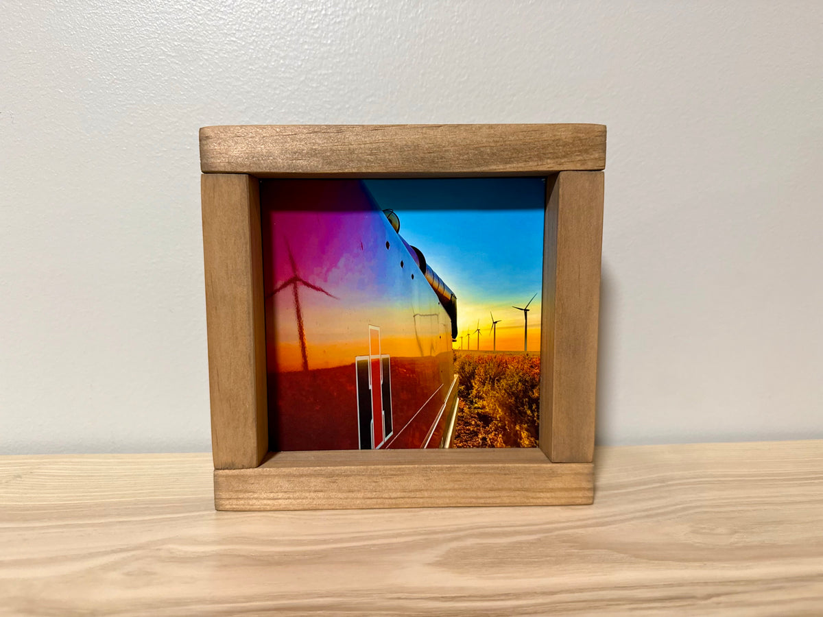 Iowa Harvest Reflections | Handcrafted Solid Wood Photography Art